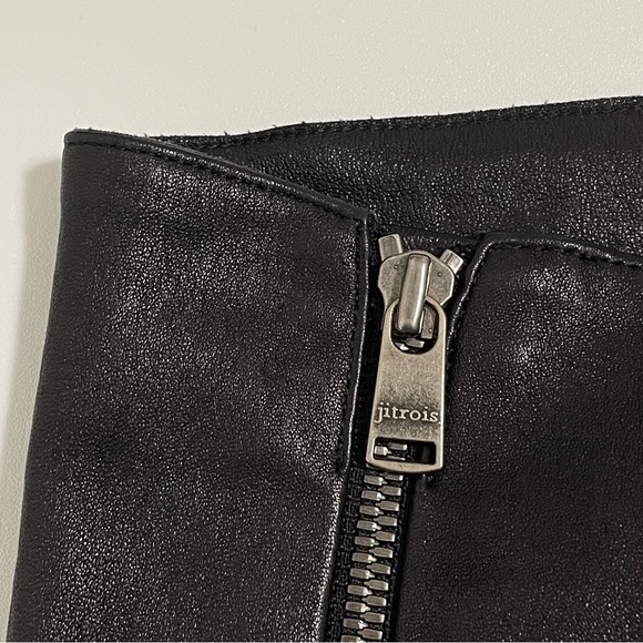 Jitrois Quickie Black Pants Lambskin Stretch Leather Skinny Trouser FR 36 US 4 - Picture 11 of 16